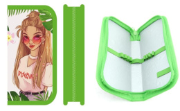 Пенал однокамерный Green Mood, средний ПО-03