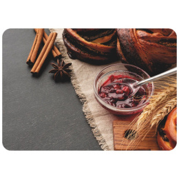 Салфетка сервировочная пластиковая прямоугольная 40х28см Завтрак Рыжий кот PPM-04/312359