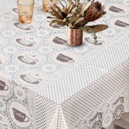 Клеенка ажурная 1,37х20м Lace матовая Grace LA-1583F