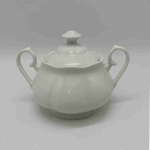 Сахарница фарфоровая 500мл белый Радужный Дом РД75029