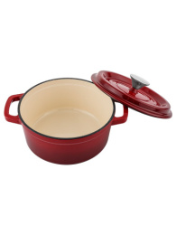 Кастрюля чугунная  3,6л эмалированное покрытие My real iron cook MCE5363
