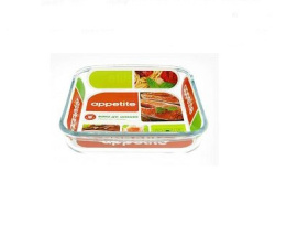 Форма для запекания стеклянная жаропрочная квадратная 24х22х5см 1,8л Appetite PL3