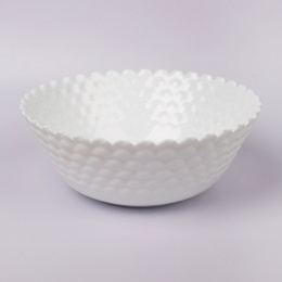 Салатник стеклокерамический 250мм/2,5л White Pars Opal PO-240P