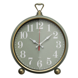 Часы настенные/настольные 26 х 32см Классика, оливковый с золотом Рубин 3426-004