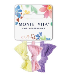 Резинки для волос Monte Vita набор   3шт. с бантами, 4,5см, ассорти 457049