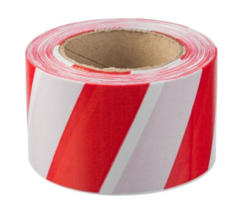 Лента сигнальная 50мм х 200м красно-белая, Мастер Зубр 12240-50-200