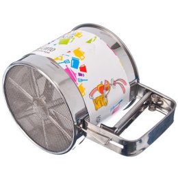 Сито-кружка для просеивания муки металлическая d-10см, 375г Веселый Роджер 884-005