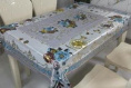 Клеенка - скатерть на тканевой основе 120х150см 20шт. в рулоне Жасмин 006F-S