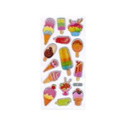 Наклейки объемные  6,5х13,5см Сладости Р22072-20 BLT-828