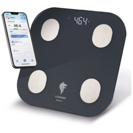 Весы напольные электронные стеклянные, до 180кг, LE-1216 Bluetooth Leonord 108265