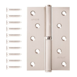 Петля врезная Apecs 120х80-B-Steel-NIS-L левая, матовый никель Apecs 20448