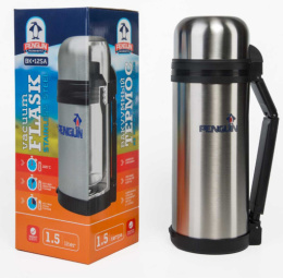 Термос  1,5л нержавеющая колба универсальное горло складывающаяся ручка Penguin BK-12SA