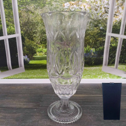 Ваза для цветов стеклянная кубок h-40,5см d-14см Радужный Дом РД20785