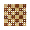 Подставка под горячее бамбуковая квадратная 19х19см Клетка 888-028