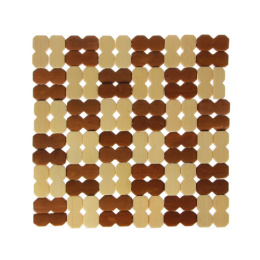 Подставка под горячее бамбуковая квадратная 19х19см Клетка 888-028