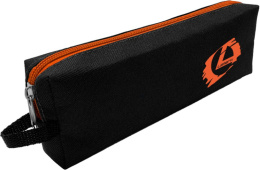 Пенал однокамерный Lamark С ручкой и лого, оранжевый, на молнии 128/7150094