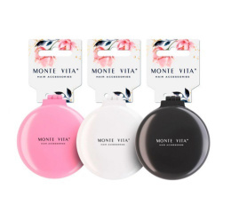 Расческа для волос Monte Vita массажная с зеркалом 2 в 1, 6,5см, ассорти 457425