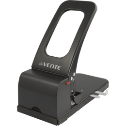 Дырокол 100 листов Devente, металлический, с линейкой, черный, в картон. коробке 4020749