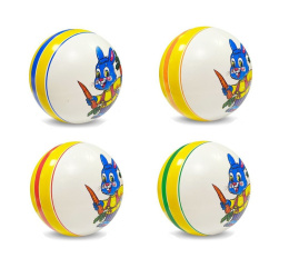 Мяч резиновый 20см Зайчик, в ассортименте Мячи-Чебоксары Р1-200/3