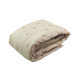 Одеяло 140х205см Овечий пласт (п/э 70, кант) в пакете Коллекция Золотое Руно ДомВелл 