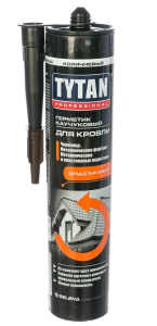 Герметик каучуковый Tytan Professional кровельный 310мл коричневый 430240/91691