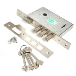 Замок врезной Гардиан-1011-4 длинный ключ ЗК 103 Гардиан 32610