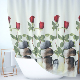 Штора для ванной полиэстер 180х200см Jackline BS-12005