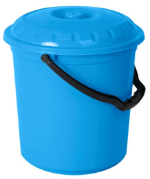 Ведро пластиковое  6л с крышкой мерное Тюльпан, цвета в ассортименте Ар-Пласт 02021+13021