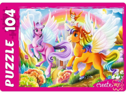 Пазлы  104 элемента Единороги ангелы УК104-1984