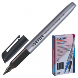 Маркер перманентный черный Devente, пулевидный, 1мм 5043800