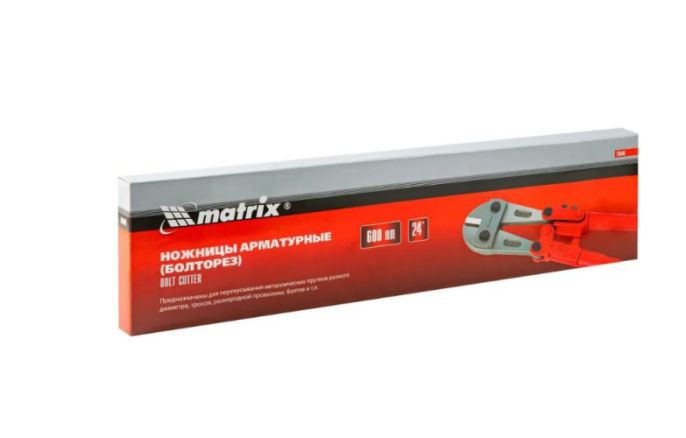 Болторез 600мм/24" металлические ручки, резиновые рукоятки Matrix 78540