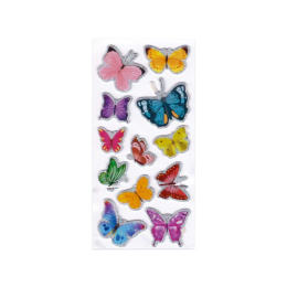 Наклейки объемные  6,5х13,5см Бабочки Р22072-20 BLT-830
