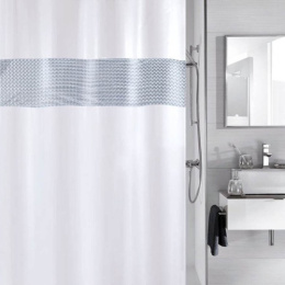 Штора для ванной EVA/ПЭ 180х200см, люверсы, белый Радужный Дом РД66805