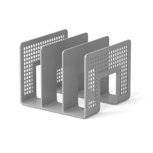 Подставка для бумаг ErichKrause Classic, пластиковая, серая 10480