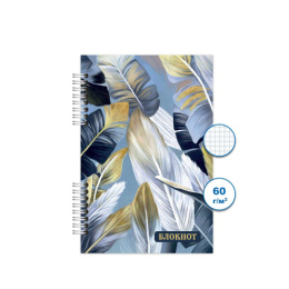 Блокнот А6  80 листов Перо, гребень БГ80/76