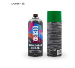 Эмаль аэрозольная 520мл зеленая глянцевая Decorix А14/ 0101-14 DX