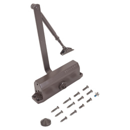 Доводчик дверной Notedo DC-120 Brown со складным рычагом, до 120кг, от -38 до +60 °С, коричневый, серия Легкий характер Notedo 31377