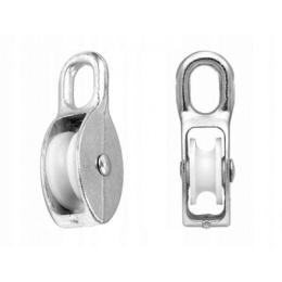 Блок одинарный пластик, d  25мм для не мет.тросов 9-20-03