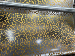 Клеенка столовая силиконовая с печатью Laser 1,0х20м 0,65мм Grace LS-3585G