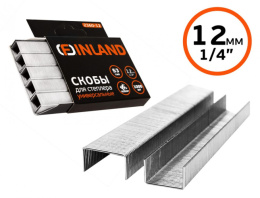 Скобы для мебельного степлера 12мм 1000шт., высокопрочные, закаленные, тип 53 Finland 2360-12