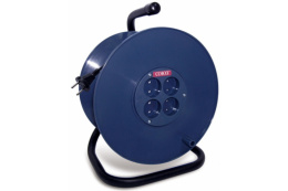 Удлинитель силовой на катушке 40м 4 розетки  6А без заземления, ПВС 2 х 0,75, 1300Вт Союз 481S-3104