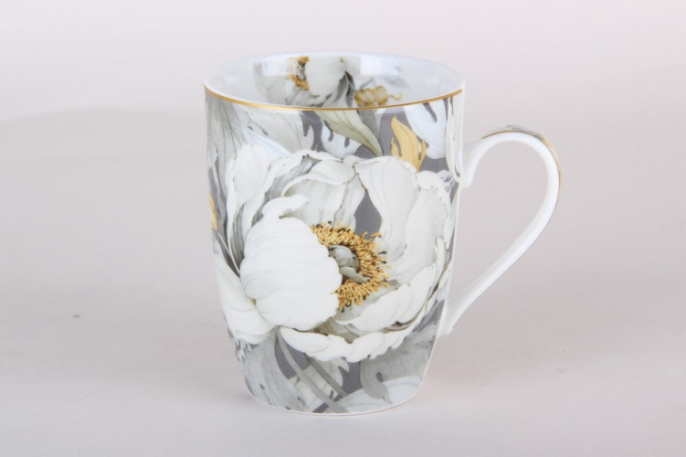 Кружка фарфоровая 360мл Fiori Коралл M91B