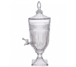 Диспенсер для напитков (лимонадница) стеклянный 3,0 л, в п/у арт. 1801 Радужный Дом РД60452