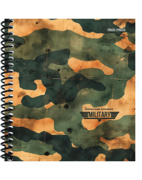 Книжка записная А6  80 листов Стиль милитари-6, гребень 80-3707