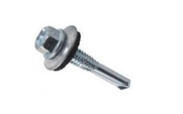 Саморезы кровельные с EPDM шайбой  5,5х51, 100шт. цинк, сверло*