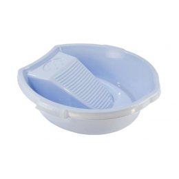 Таз пластиковый круглый 10л для стирки Хозяюшка Альтернатива М1183
