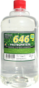 Растворитель 646  1л ГОСТ в бутылке ПЭТ Спринт