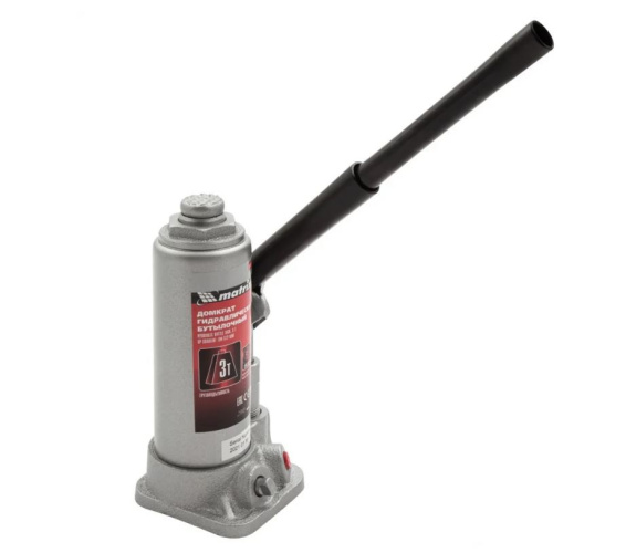 Домкрат  3т гидравлический бутылочный, высота подъема 194–372мм Matrix 50717