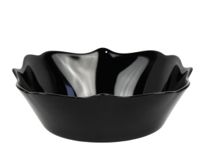 Салатник стеклокерамический квадратный 160мм/450мл черный Фокус 100ч-скв7