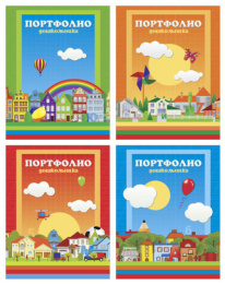 Портфолио дошкольника BG на кольцах, ассорти, 20 файлов, 10 вкладышей ПП4к_7БЦ20ф_лам 0500